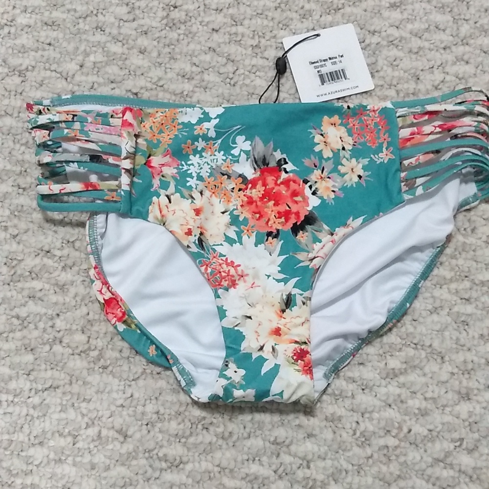 ! A5🎊Azura Australia US 10 Elmwood strappy midrise bikini bottom NWT